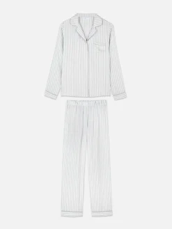 Pijama Comprido Estilo Boyfriend Riscas