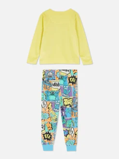 Pijama Estampado Robô