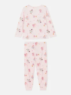Pijama Manga Comprida Veludo Fadas