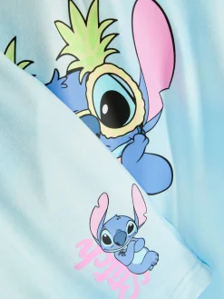 Pijama Manga Curta Efeito Tingido Disney Stitch