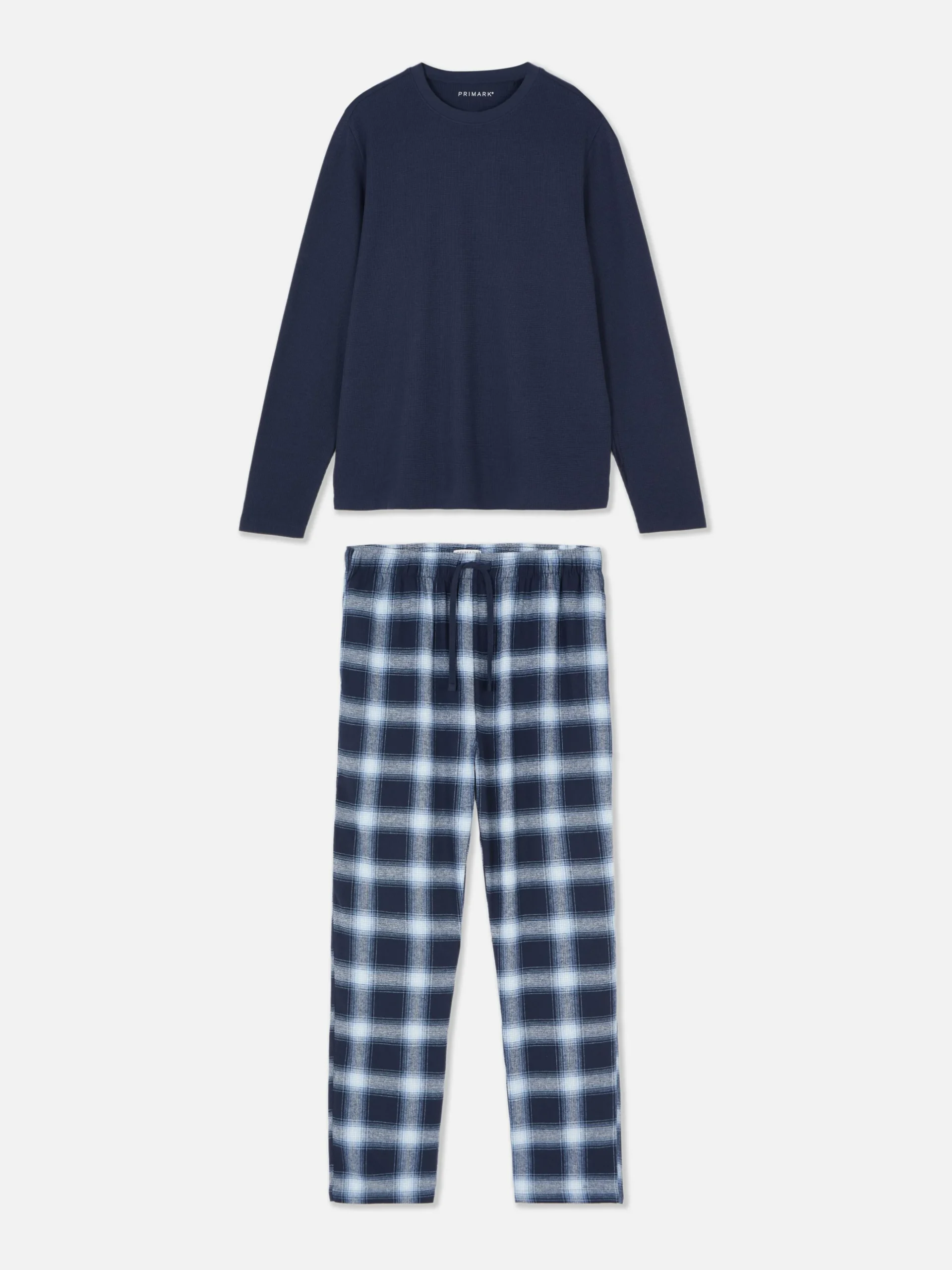 Pijama Padrão Xadrez Algodão Escovado