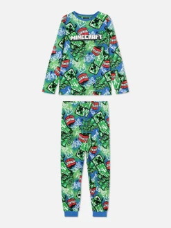 Pijama T-shirt/calças Graffiti Minecraft
