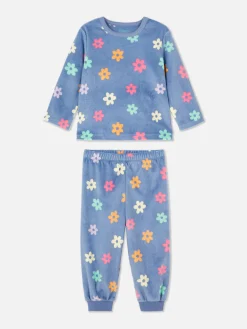 Pijama Veludo Padrão Floral