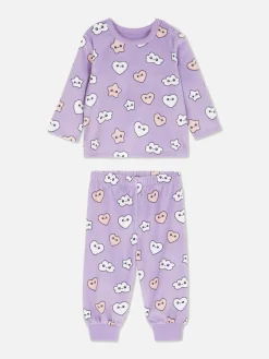 Pijama Veludo Padrão Floral