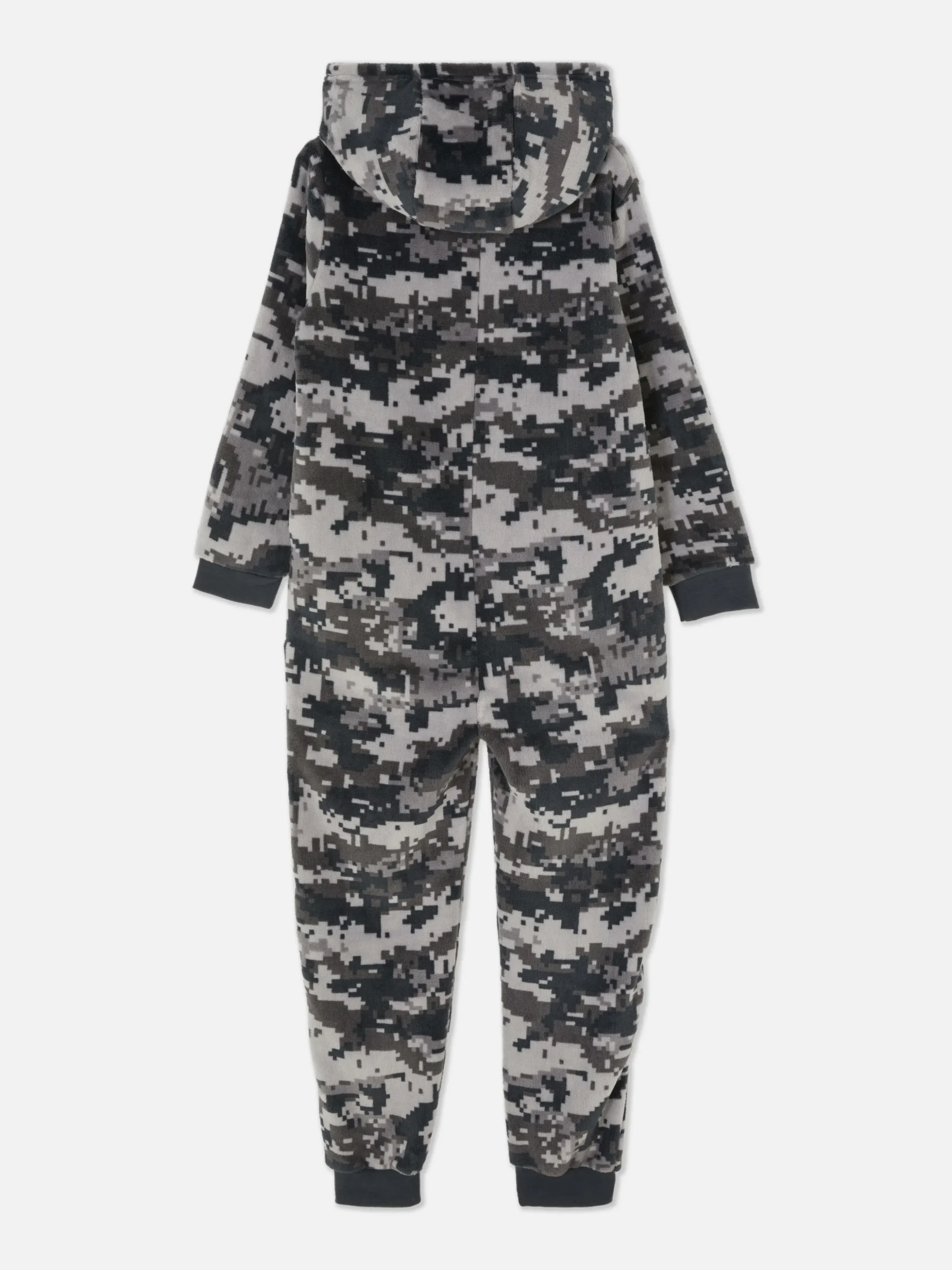 Pijama-macacão Fecho Correr Padrão Camuflado