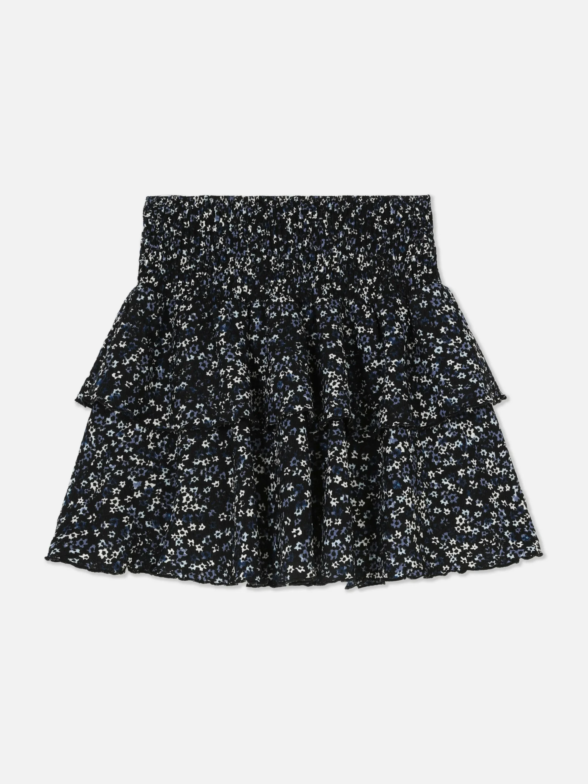Saia Camadas Padrão Floral
