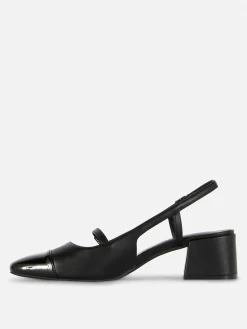 Sapatos Mary Jane Tacão Fecho Atrás
