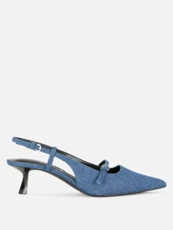 Sapatos Salto Kitten Fivela