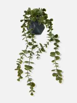 Suculenta Artificial Suspensa Vaso Geométrico