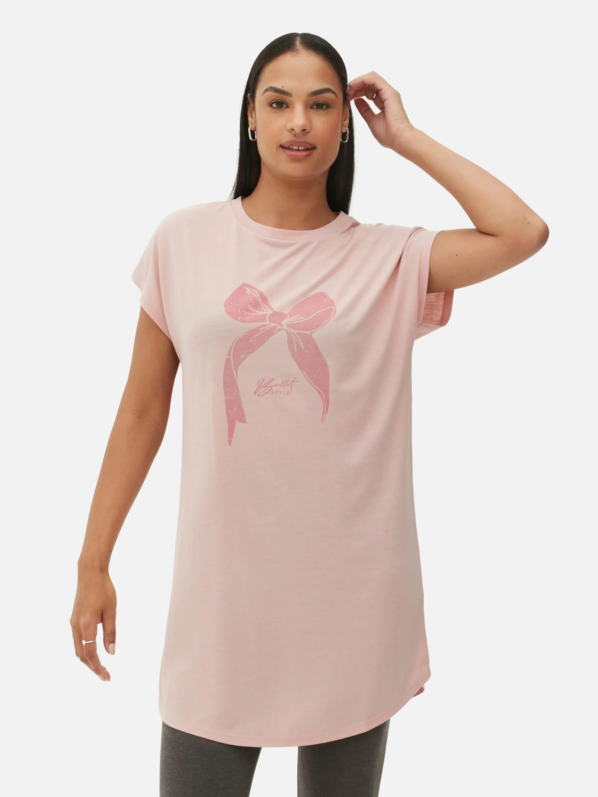 T-shirt Comprida Gola Redonda
