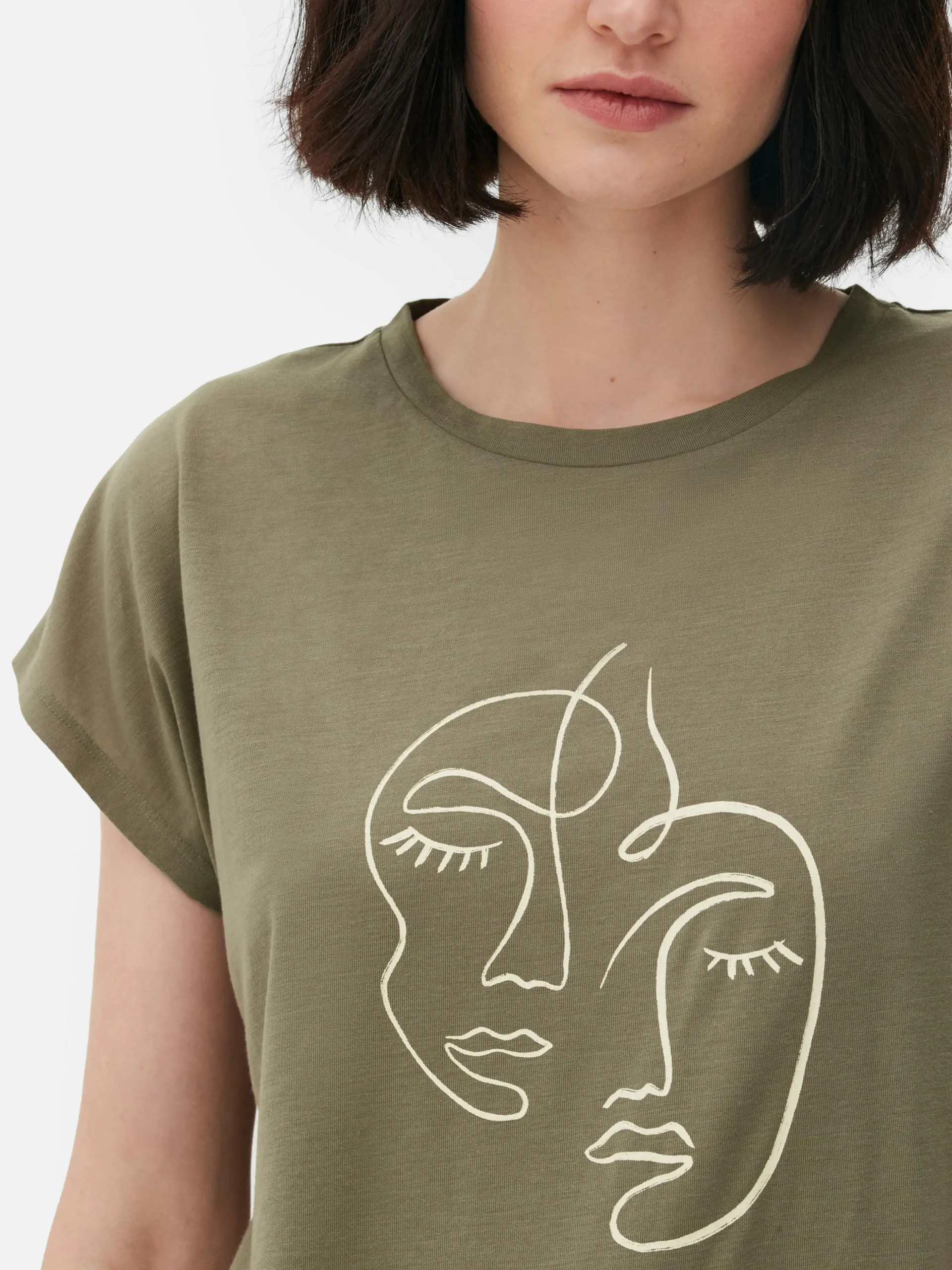 T-shirt Comprida Gola Redonda