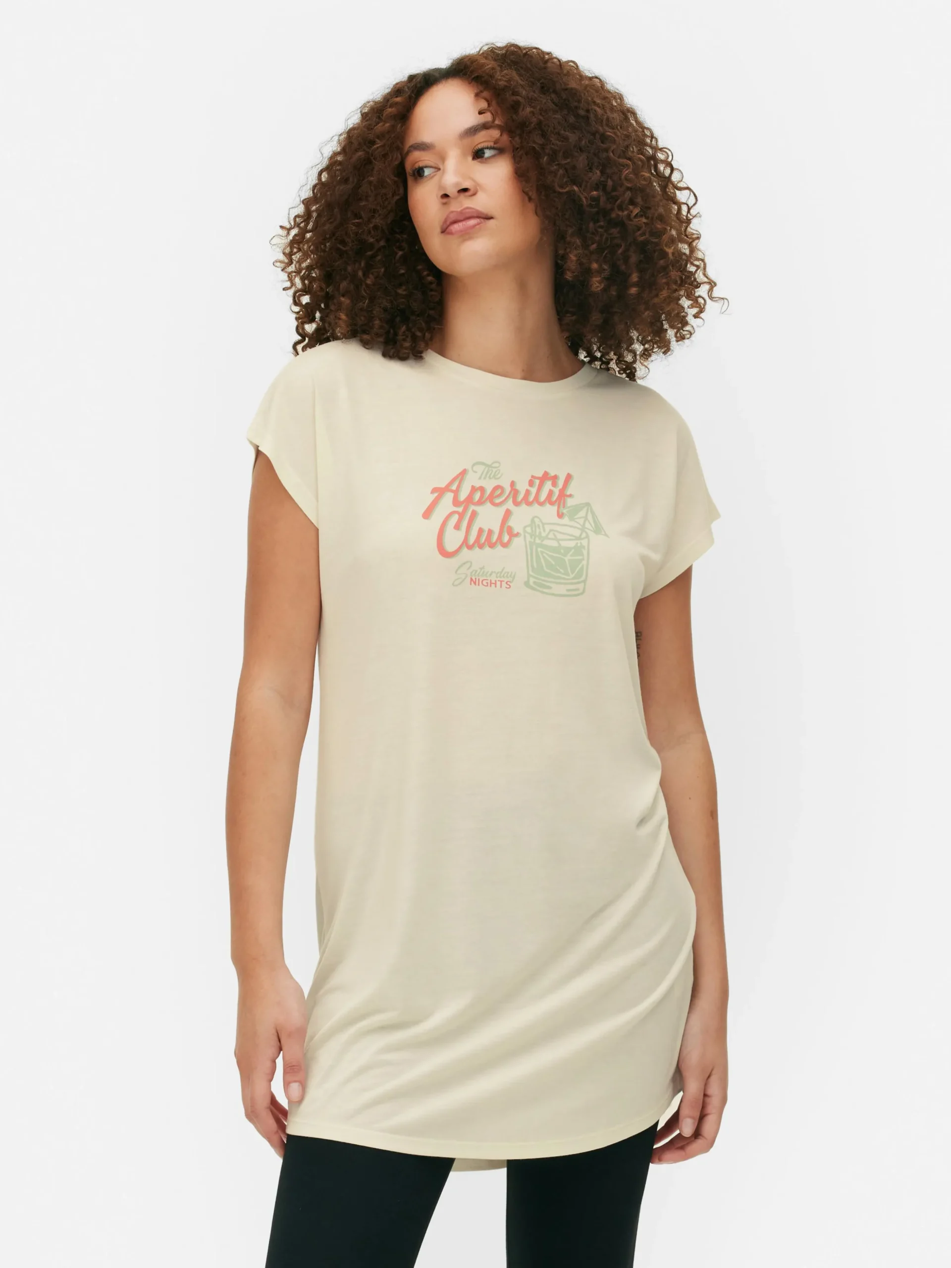 T-shirt Comprida Gola Redonda