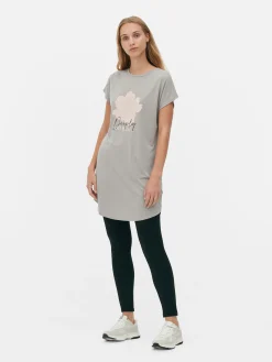 T-shirt Comprida Gola Redonda