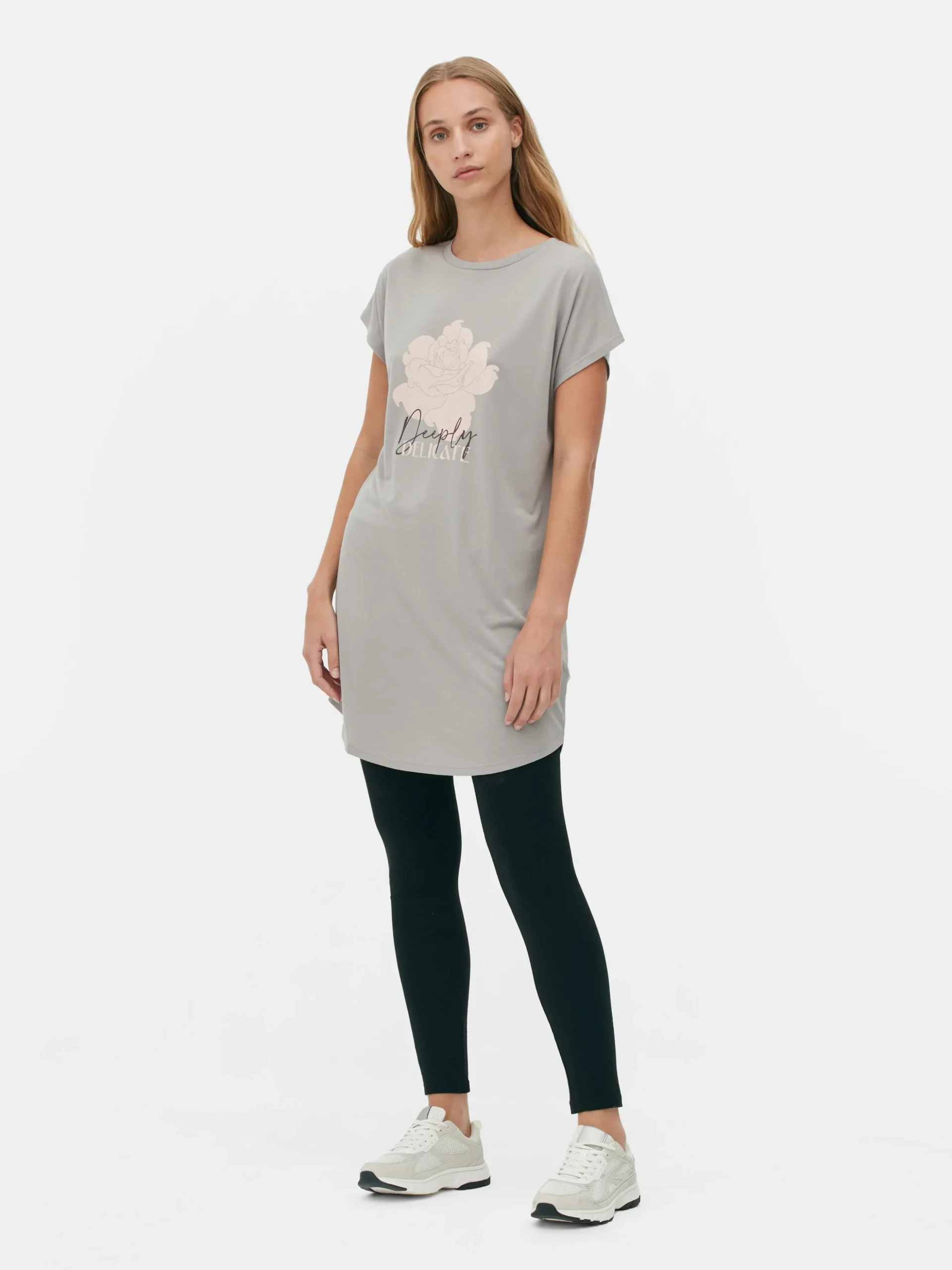 T-shirt Comprida Gola Redonda
