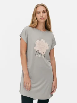 T-shirt Comprida Gola Redonda