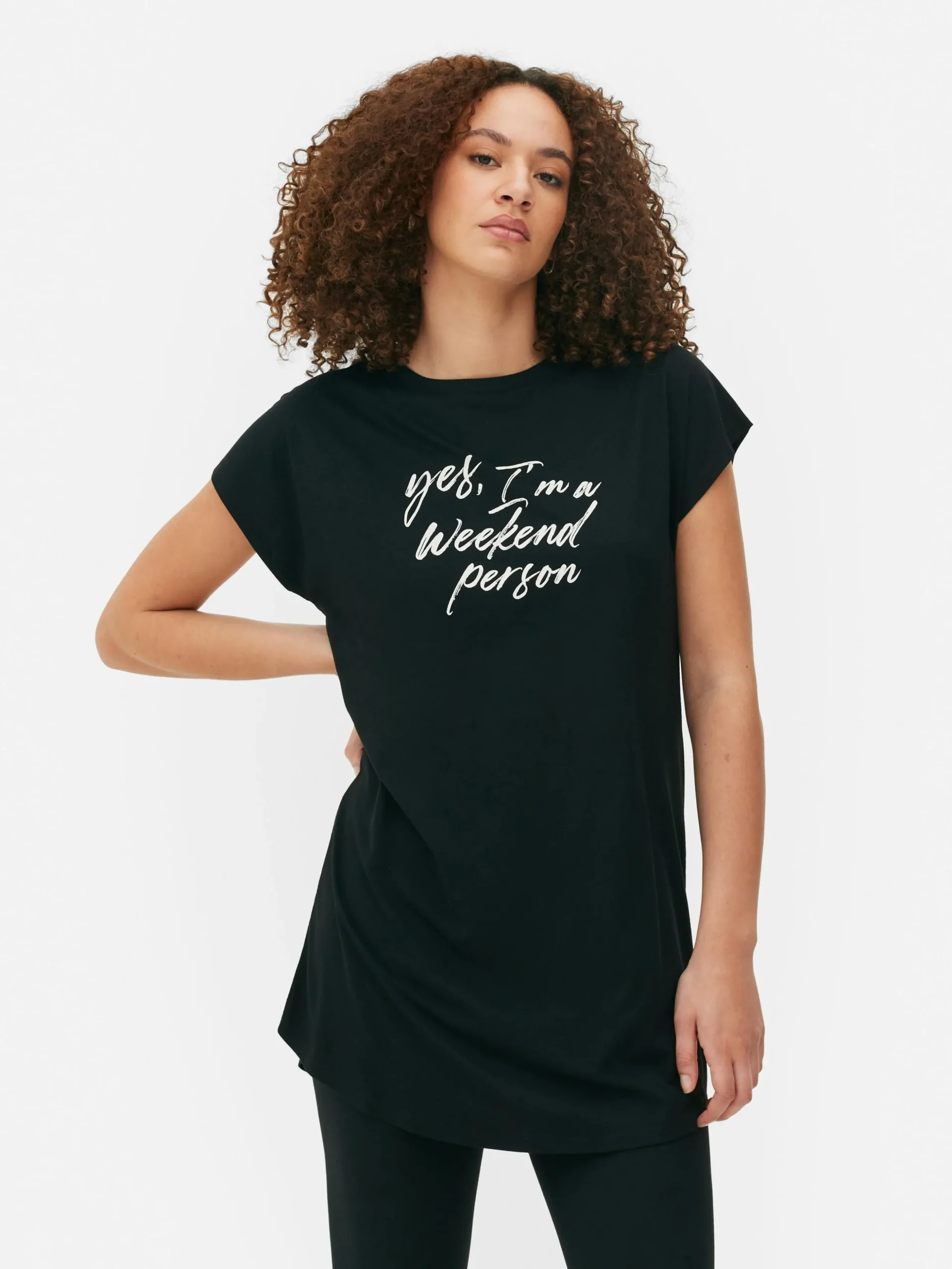 T-shirt Comprida Gola Redonda