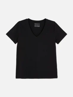 T-shirt Corte Regular Decote V