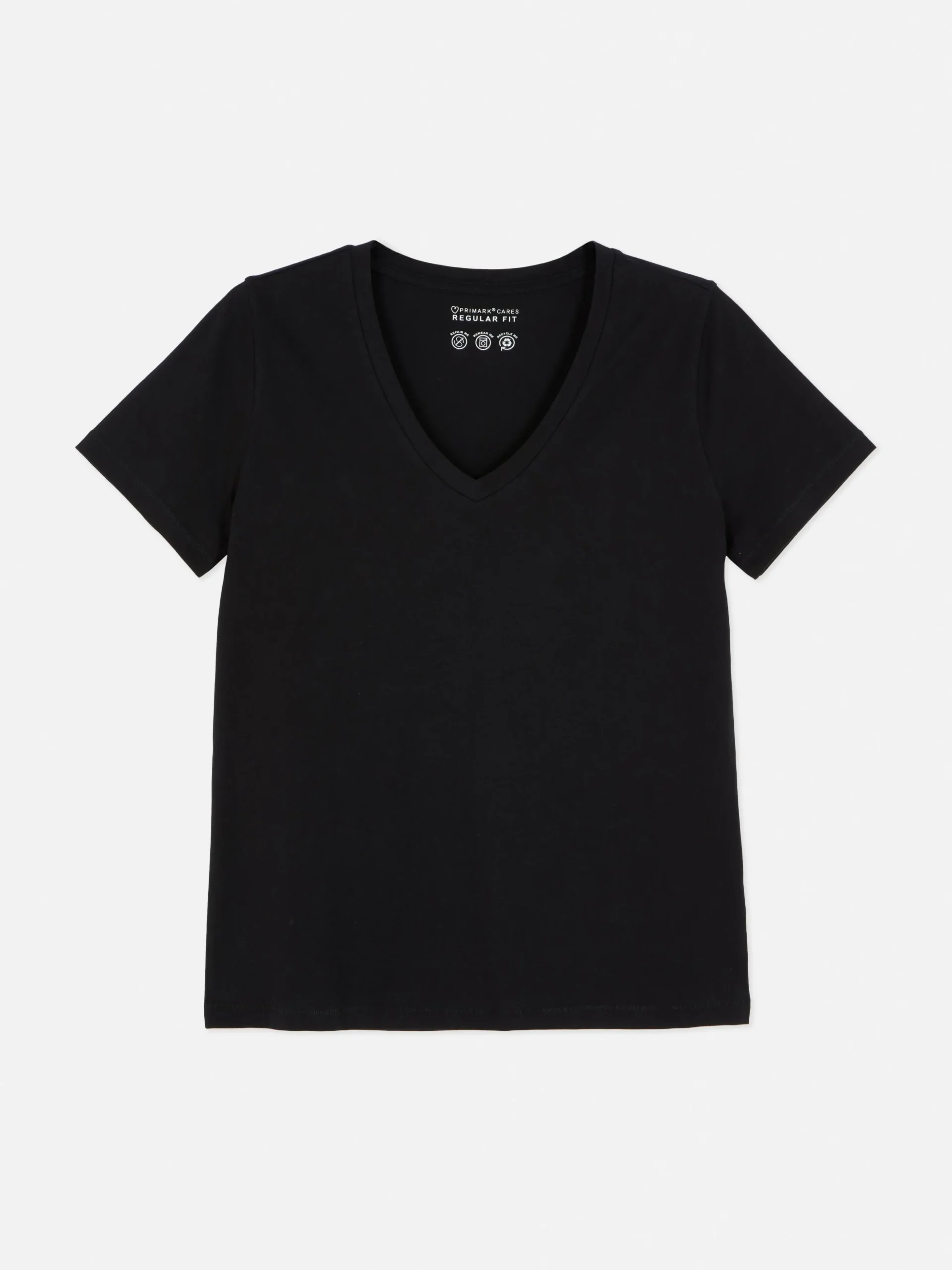 T-shirt Corte Regular Decote V