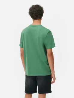 T-shirt Corte Regular Decote Redondo