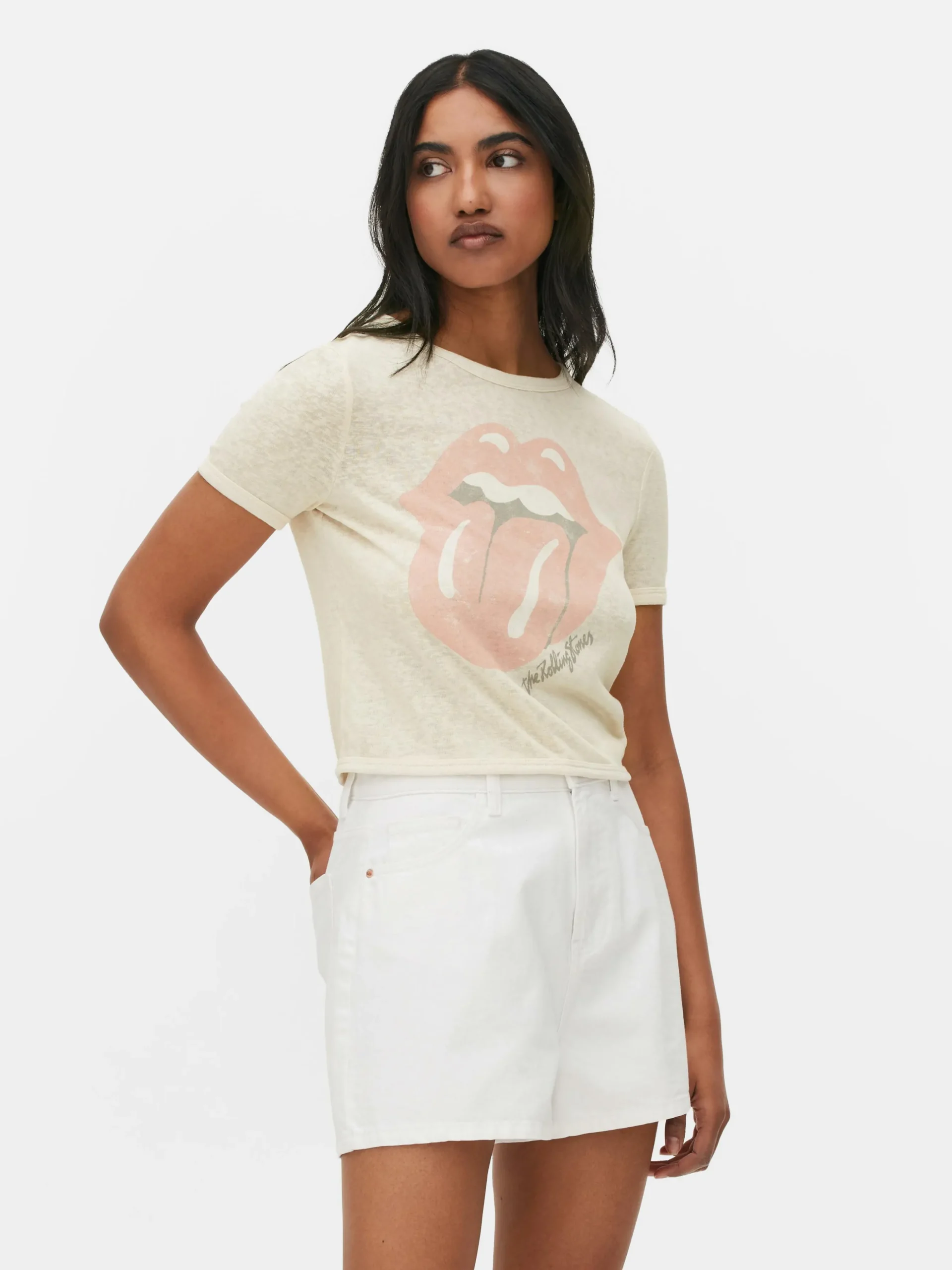 T-shirt Curta Logótipo The Rolling Stones