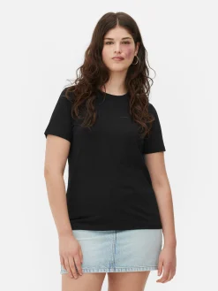 T-shirt Decote Redondo Corte Regular