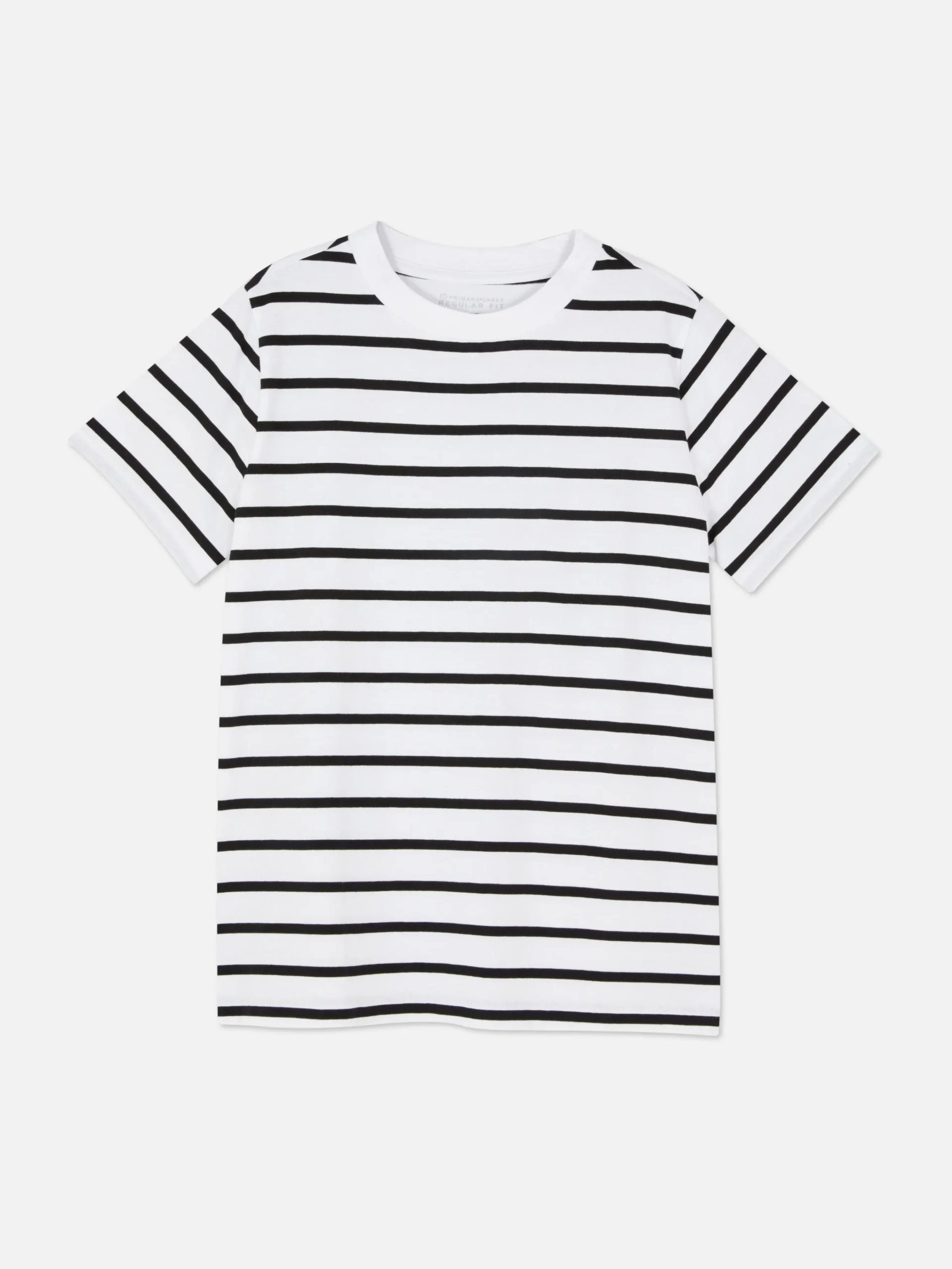 T-shirt Decote Redondo Riscas