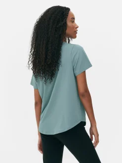T-shirt Desportiva Gola Redonda
