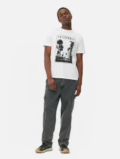 T-shirt Estampado Fotografia Califórnia