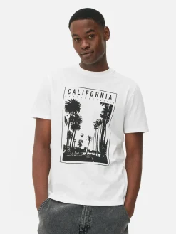 T-shirt Estampado Fotografia Califórnia