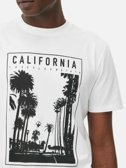 T-shirt Estampado Fotografia Califórnia