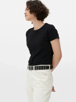 T-shirt Gola Redonda Elástica