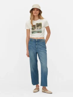 T-shirt Gráfica Curta Claude Monet