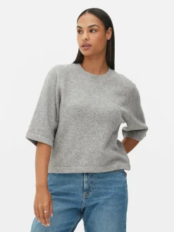 T-shirt Malha Corte Largo