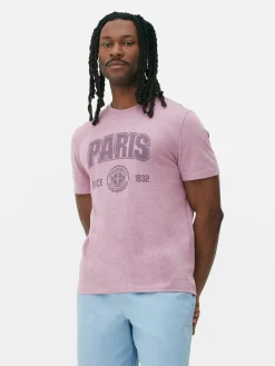 T-shirt Manga Curta Universitária Paris