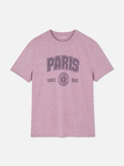 T-shirt Manga Curta Universitária Paris