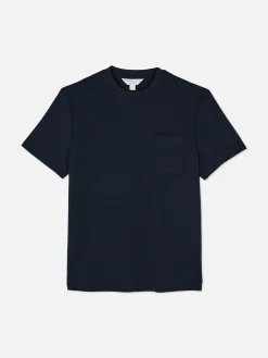T-shirt Pijama Canelada Bolso Otomana
