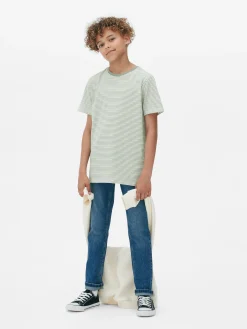 T-shirt Riscas Jacquard Rapaz