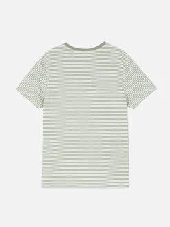 T-shirt Riscas Jacquard Rapaz