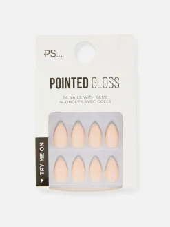 Unhas Postiças Brilhos Pontiagudas PS...