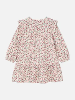 Vestido Folho Padrão Floral