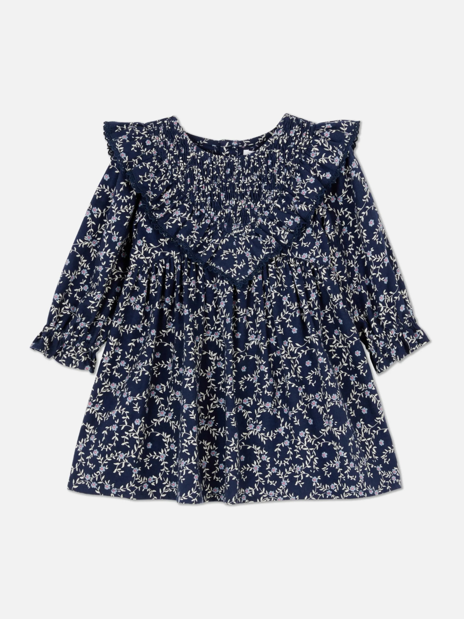 Vestido Folho Padrão Floral