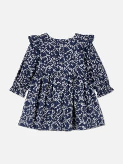 Vestido Folho Padrão Floral
