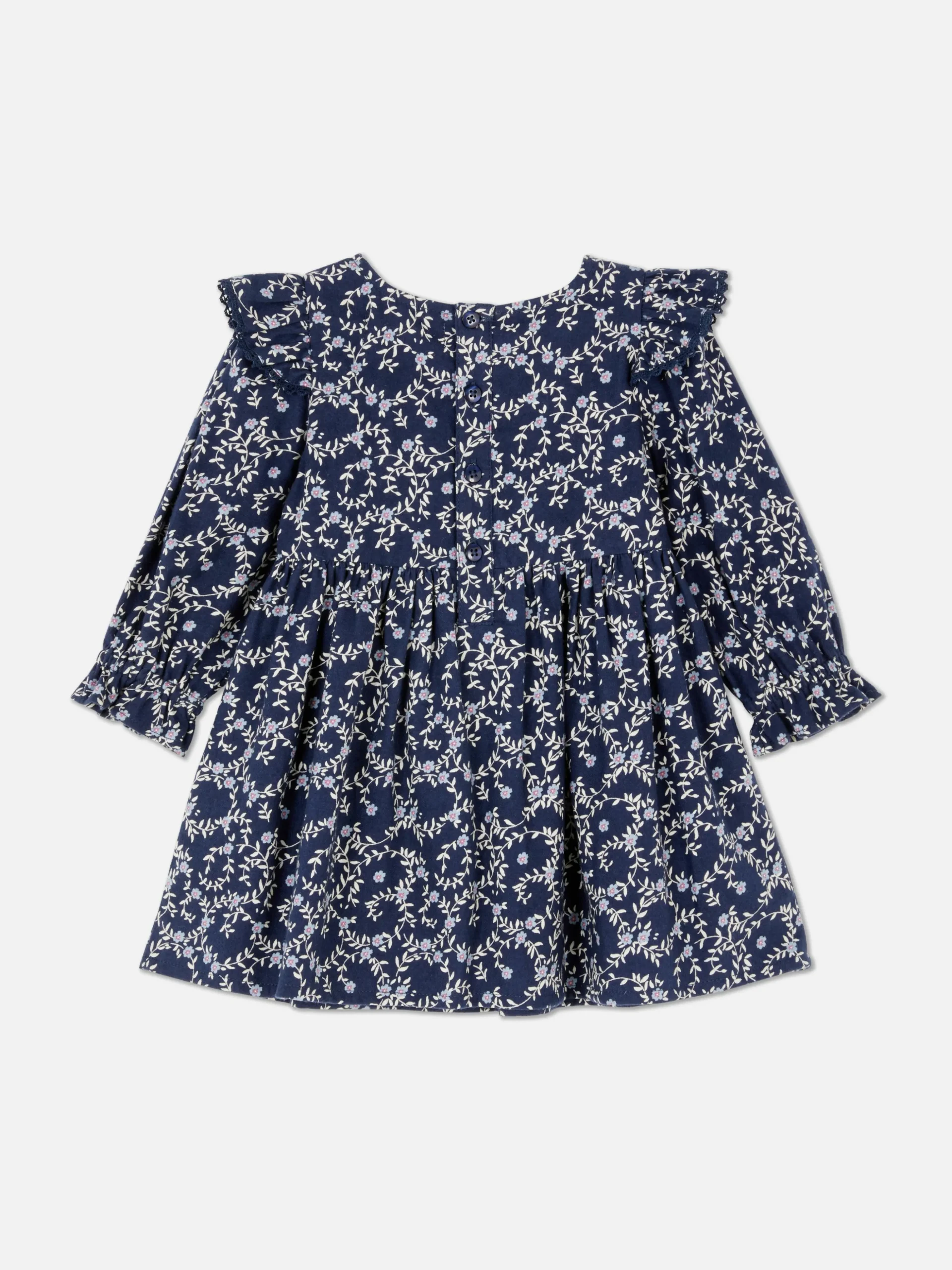 Vestido Folho Padrão Floral
