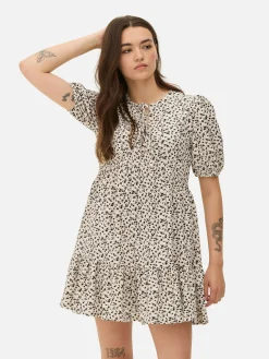 Vestido Mini Franzido Enrugado
